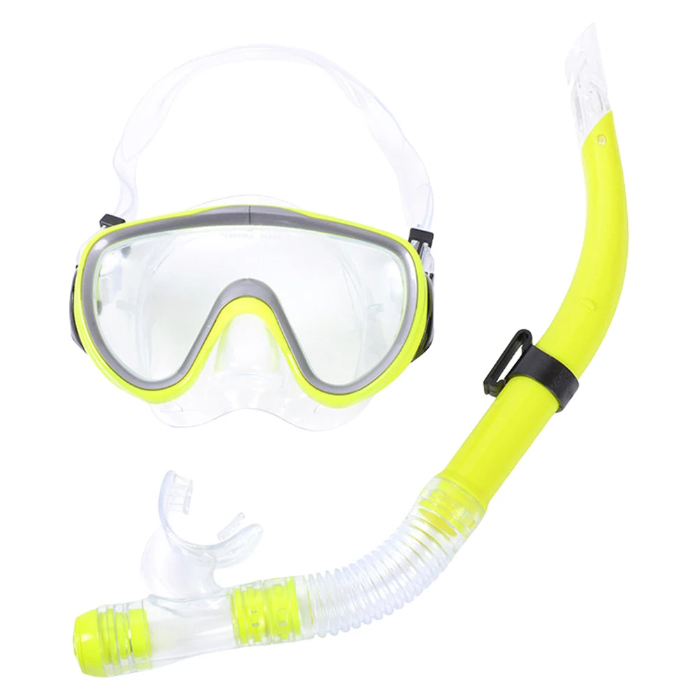 Diving Mask Snorkel Set Adjustable Anti Fog No Leakage