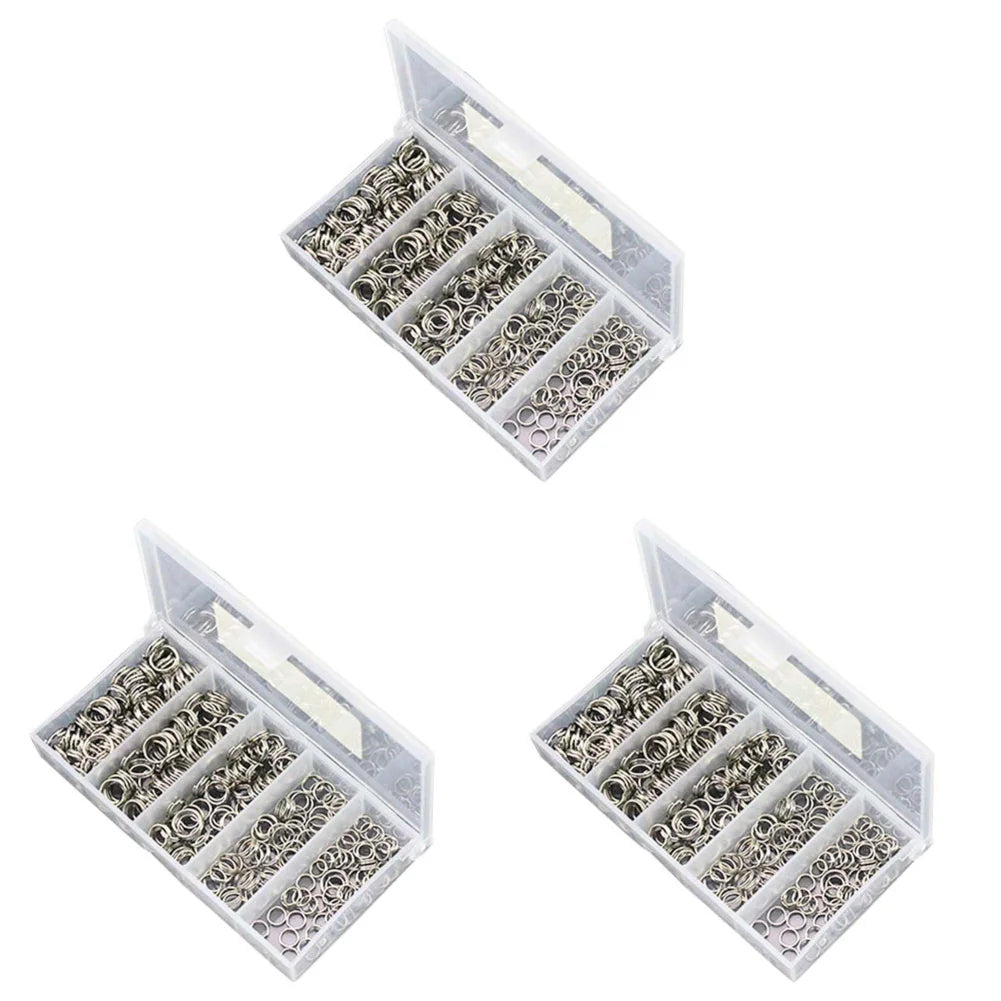 250pcs Stainless Steel Fishing Split Rings for Durable Tackle