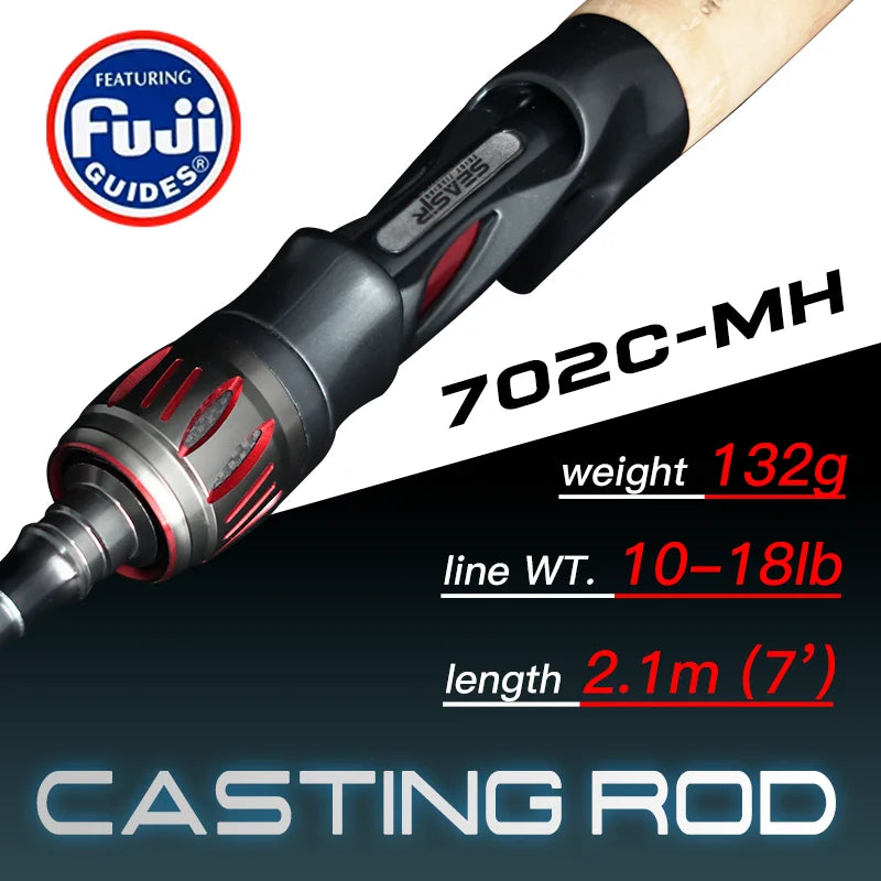 Seasir Carbon Fishing Rod with High Sensitivity and Super Drag