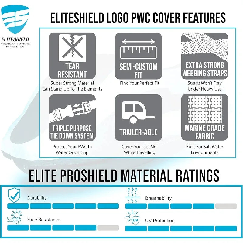 Heavy Duty Waterproof Jet Ski Cover for All Weather Protection