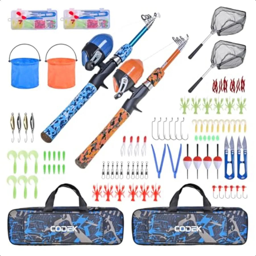 Portable Telescopic Fishing Rod Set for Kids Fun
