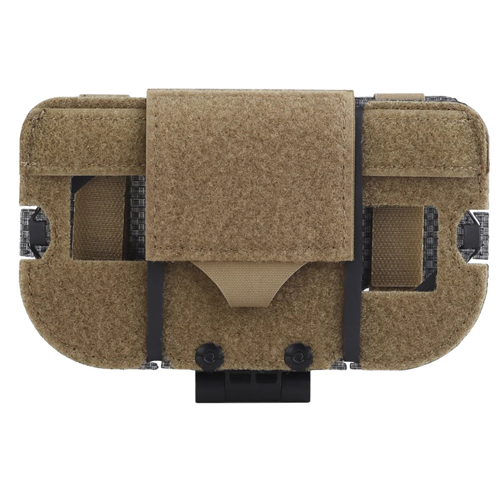 Tactical Vest Phone Holder With Quick Release MOLLE Pouch