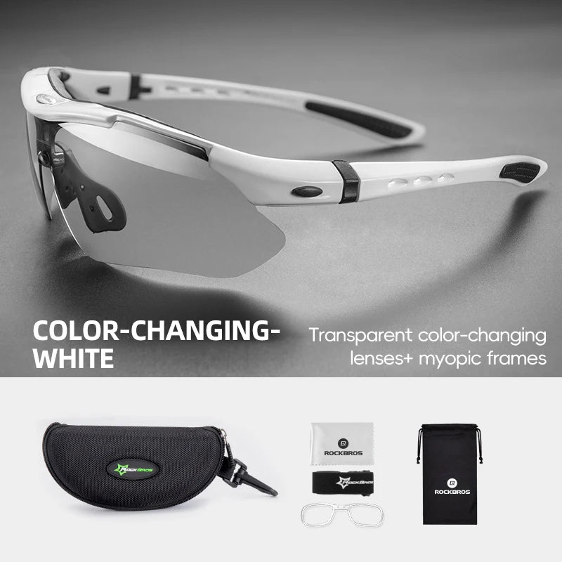 Rockbros Photochromic Cycling Glasses UV400 Protection