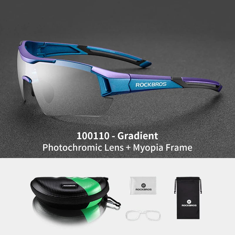 Rockbros Photochromic Cycling Glasses UV400 Protection