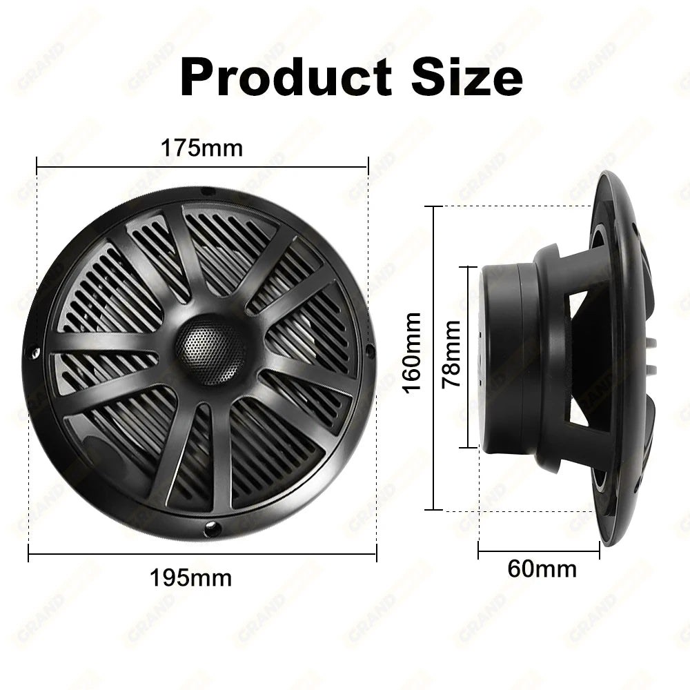 6.5 Inch Waterproof Marine Speakers for Boats and RVs