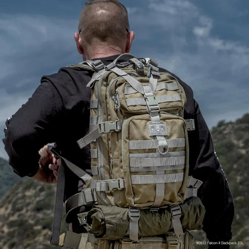 Falcon II Tactical Backpack 23L Water Resistant Bug Out Bag
