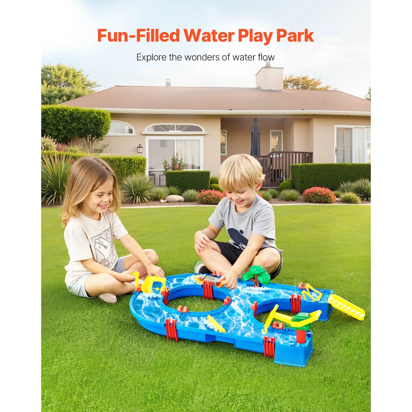 Children's Water Play Table with 39PCS Accessories for Outdoor Fun