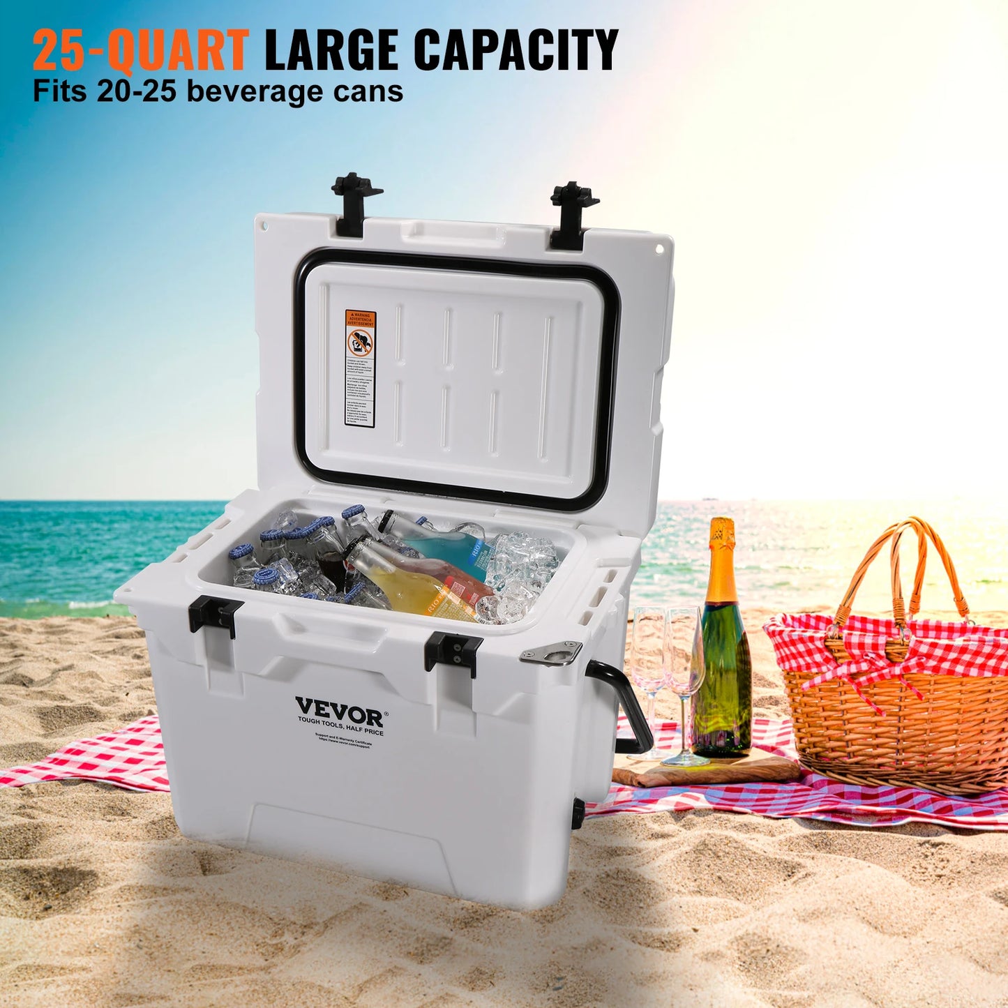 Large Capacity Insulated Cooler for Outdoor Adventures