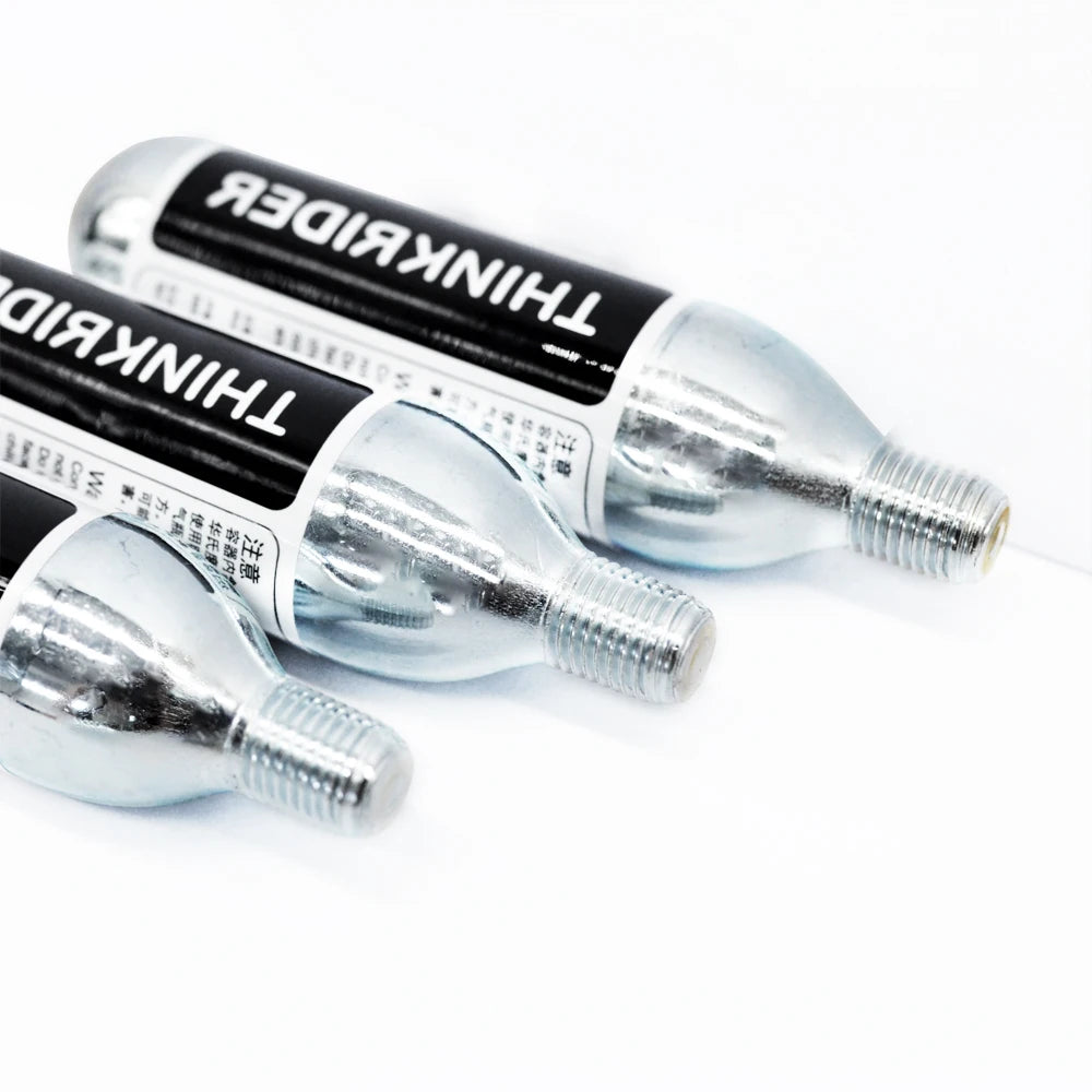 ThinkRider 16g Threaded CO2 Cartridges for Quick Bike Tire Inflation