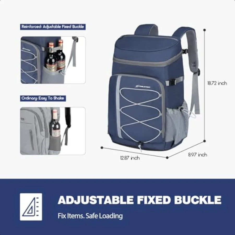 Insulated Cooler Backpack for Camping and Hiking