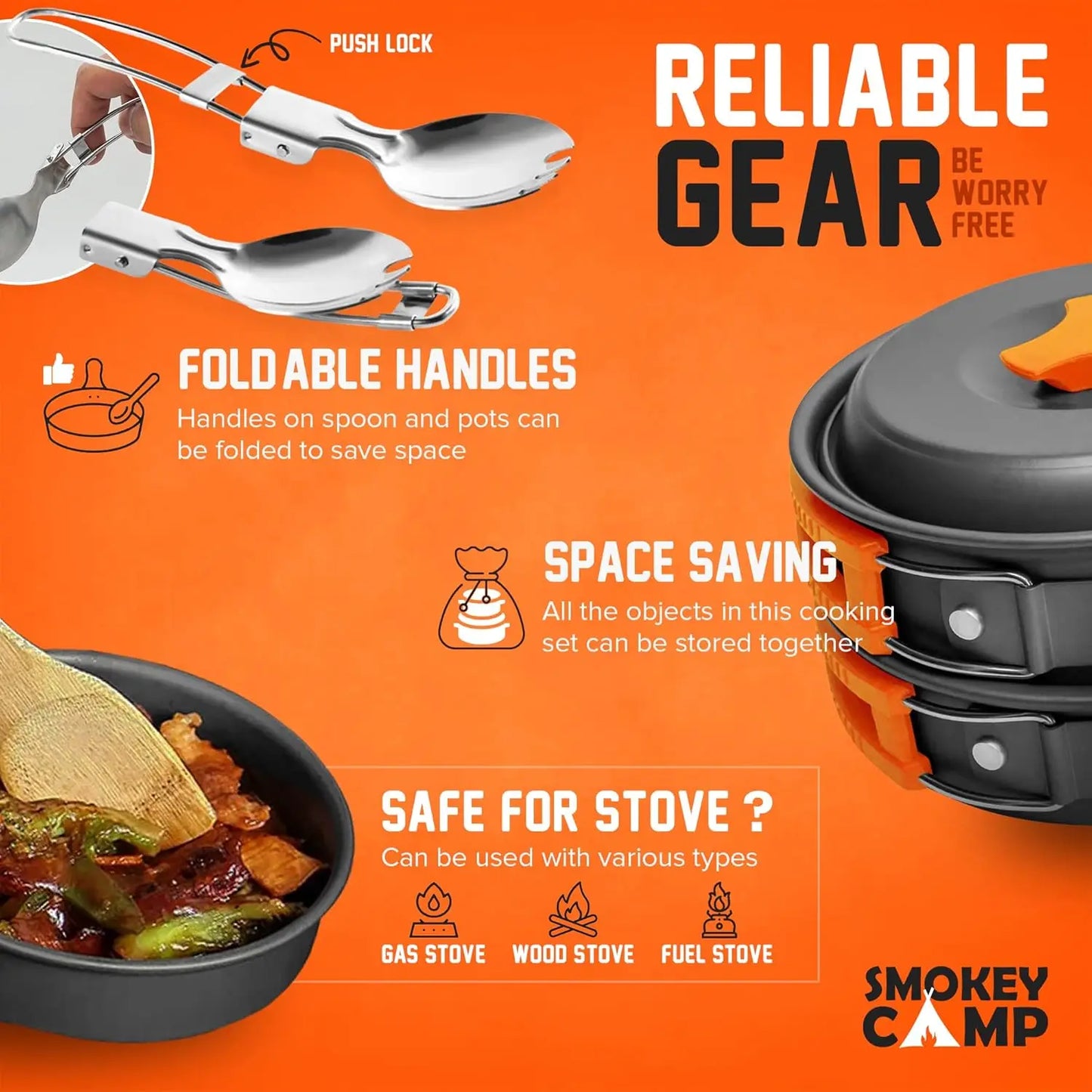 Non-Stick Camping Cookware Set for Easy Outdoor Cooking