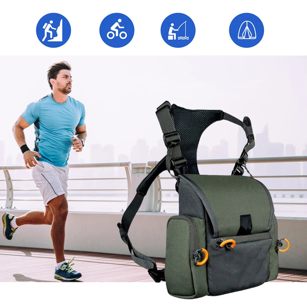 Binocular Harness Chest Pack With Rangefinder Rain Guard