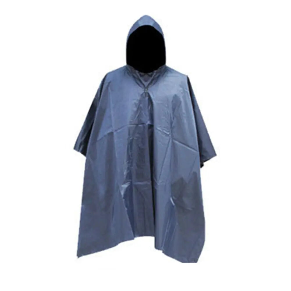 Tactical Waterproof Rain Poncho for Camping and Hiking