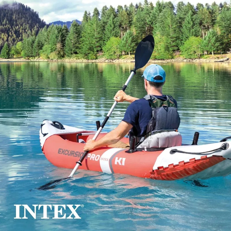 Intex Excursion Pro K1 Inflatable Kayak Set With Paddles