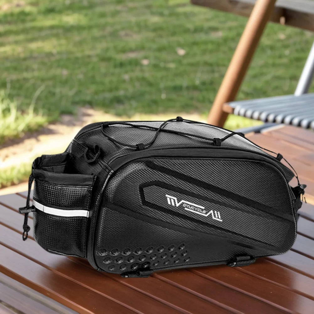 Waterproof Bike Rear Rack Bag Multifunction Cargo Carrier