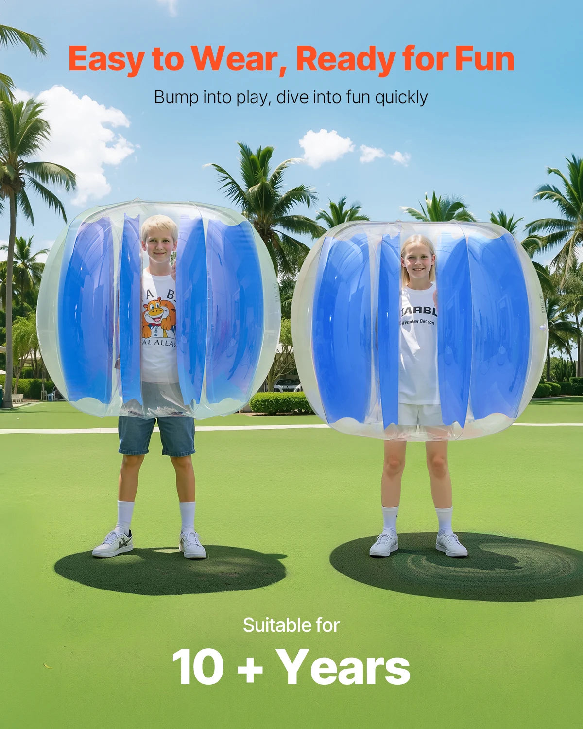 SucceBuy 1Pack 4FT Inflatable Bumper Balls Body Sumo Zorb Ball  PVC Human Hamster Bubble Knocker Bopper Toy for Garden Yard Park